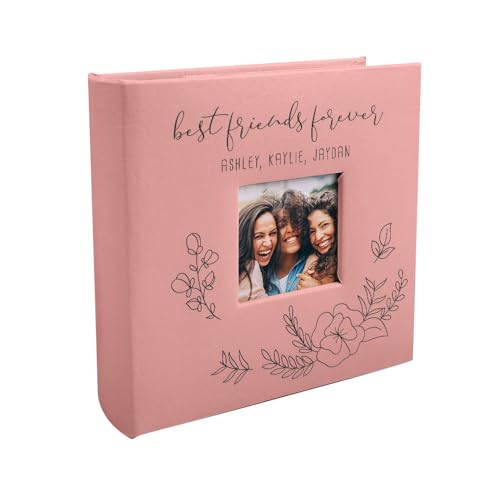 Personalized Best Friends Forever Photo Album with Custom Names –