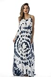 Riviera Sun 21619-NW-1X Summer Dresses Maxi Dress Sundresses for Women Navy White