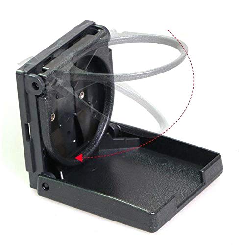 2PCS Adjustable Folding Drink Holder with Screws and Tapes, Folding Automotive Cup Holders for Car Truck Boat Van. (Black) - Image 6