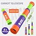 Fun Explorer Scope - Safe Children Telescope Toy, Portable Retractable Lens Design, Metal Stand Comfort Hold, Tool Outdoor Activity, Play Gadget for Students, Pupils, Adults