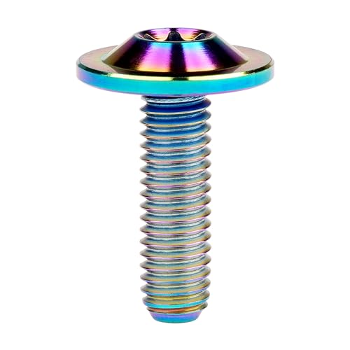 Image of Titanium Torx Head M6 x15 20mm Bolt Screw for Bicycle Motorcycle Car Modification Pack of 6 (Ranibow, M6x20mm)