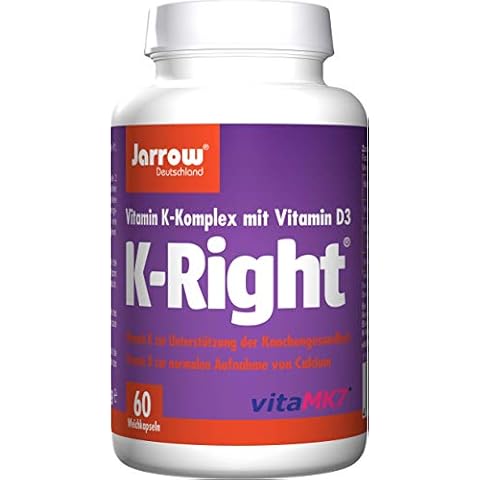 K-Right, Vitamin K-Komplex und Vitamin D, Vitamin K1, MK-4, MK-7, Vitamin D3, 60 Weichkapseln Cover