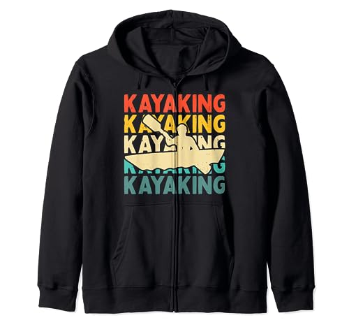 Kayaking Lovers Men Women Kids Boys Girls - Kayaker Vintage Sudadera con Capucha