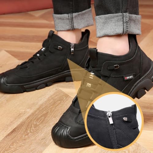 Jeef Men's Winter Ortho Shoes Warm Non-Slip Snow Boots Fur Lined Hiking Boot Casual Waterproof Trekking Shoes3