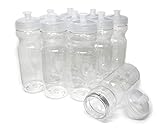 Rolling Sands BPA Free 24oz Drink Bottles Clear (10 Pk, Made in USA)