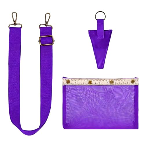 Bolsa para tejer y ganchillo transparente con gran capacidad para hilos 3