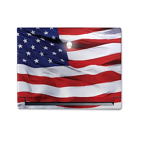 Image of MightySkins Skin Compatible with Alienware M18 R1 (2023) Full Wrap Kit - American Flag | Protective, Durable, and Unique Vinyl Decal wrap Cover | Easy to Apply & Change Styles | Made in The USA