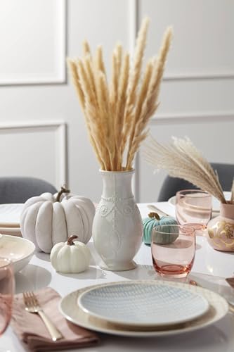 Image of Lenox 858819 French Perle White 8 inch Fluted Vase