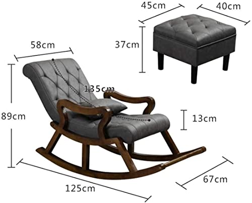 Image of Classic Wood and Craft Wooden Rocking Chair with Sheesham Wood, Rolling and Easy Seating (Model-OWB-24)