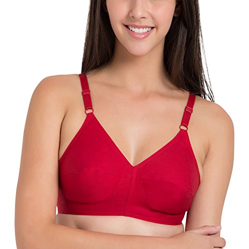 Image of SOUMINIE - U Shaped Back - 100% Cotton Full Figure Bra - Minimizer - Non Padded - Full Coverage Wirefree Seamed Bra