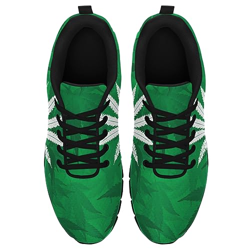 Weed Print Shoes Womens Mens Ultra Lightweight Walking Tennis Sneakers Gifts for Marijuana Lover2