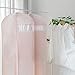 MARMINS Pink Dress Bags for Gowns Long, 65'' Long Dress Clear Garment Bag(Set of 2, 23.3'' X 65'')