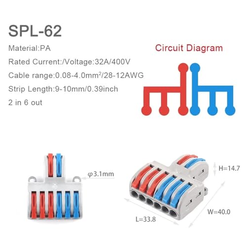 Divisor Universal SPL 222 para solucionar problemas de cables sueltos 2