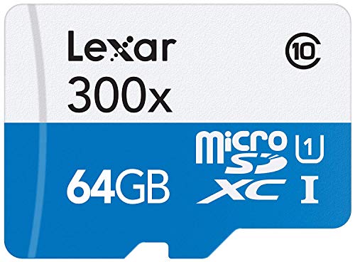 Lexar LSDMI64GBBEU300 Scheda di Memoria microSDH con microSDXC UHS i da 64GB
