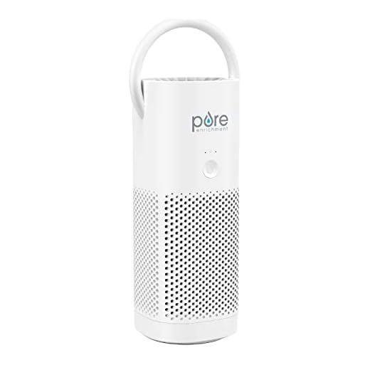 Pure Enrichment® PureZone™ Mini Portable Air Purifier - Cordless True HEPA Filter Cleans Air & Eliminates 99.97% of Dust, Odors, & Allergens Close to You - Cars, School, & Office (White)