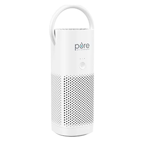 Pure Enrichment PureZone Mini Portable Air Purifier - Cordless True HEPA Filter Cleans Air & Eliminates 99.97% of Dust, Odors, & Allergens Close to You - Cars, School, & Office (White) by Pure Enrichment - Used condition - CA$28.60