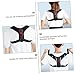 Beaupretty Invisible Back Brace Posture Corrector for Men and Women Breathable Thin Sitting Posture Support Belt with Durable Nylon Sponge PU Leather Comfortable Wear for Home Office School