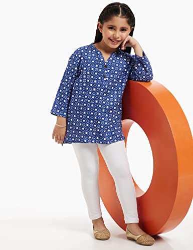 Image of Amazon Brand - Jam & Honey Girl's Cotton Regular Short Kurti