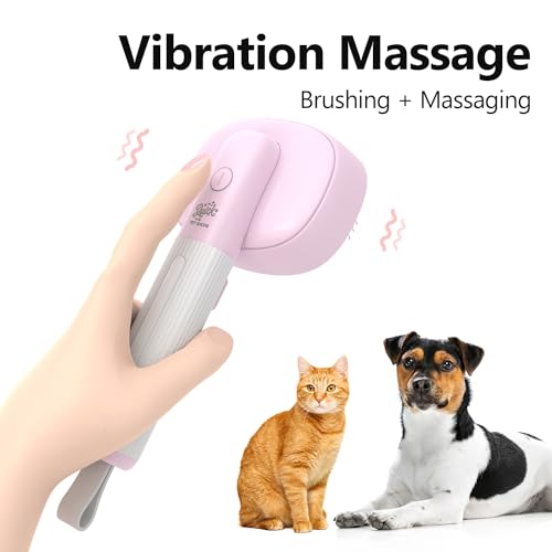 Quirk-Cat-Brush-with-Release-Button-Massager-Negative-Ion-Pet-Grooming-Cat-Brush-Dog-Brush-Pet-Hair-Removal-Tool-Dogs-brush-cat-brushes-for-indoor-cats