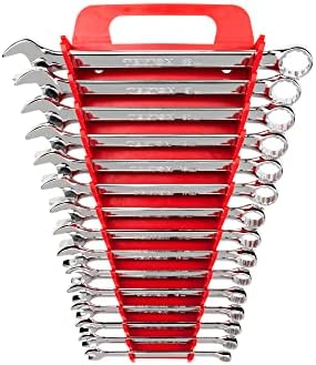TEKTON Combination Wrench Set, 15-Piece (8-22 mm) - Holder | 18792