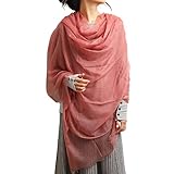 YUONNY Damen Kaschmir Schal Frauen Schals Wrap Lange Große Weiche Stola, Hochzeit Schal Halstuch, 200 High Count Leichte Warme Reise Schal Sonnenschutz Stola Schal, Geschenke für Damen Mädchen Curry