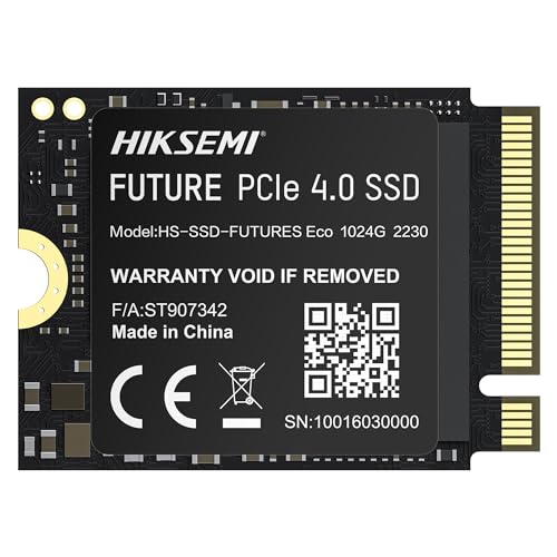 HIKSEMI 1TB 2230 NVMe M.2 SSD PCIe Gen4×4 őǍ: 5,000MB/s ő发F3,300MB/s TLC Ki [J[5Nۏ (2230, 1TB)