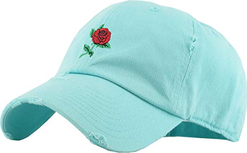 Image of Rose Flowers Love Good Vibes Men Women Dad Hat Baseball Cap Adjustable Unisex