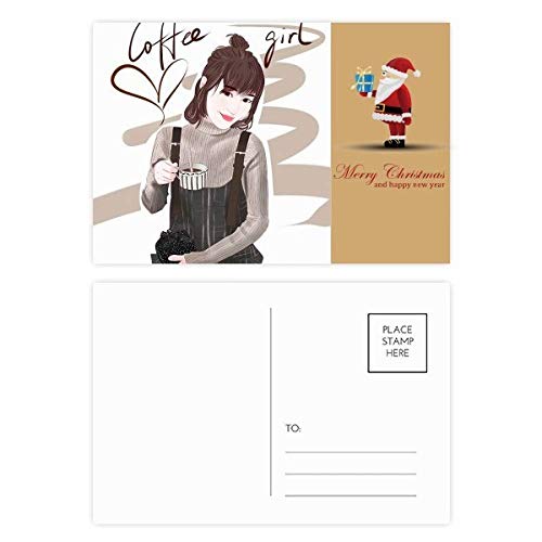 Cartes postales café fille lot de 20 papeterie créative et correspondance originale
