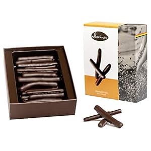 Duva Premium Gekonfijte Sinaasappelschil in chocolade, Belgische Pure Chocolade Orangettes 200g