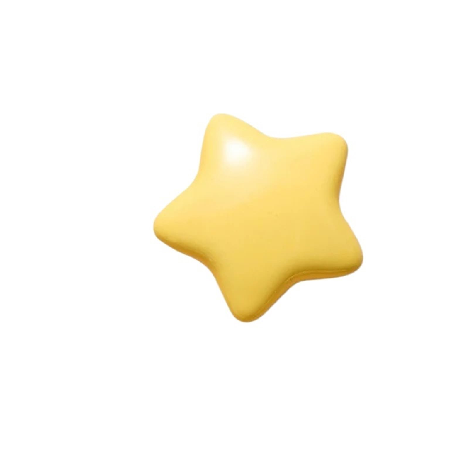 Kifsdlf Star-Yellow Cartoon Room Ceramic Cabinet Knobs Moon Star Wardrobe Handle Garden Door Handles For Cupboard Wardrobes Furniture(Star-Yellow)