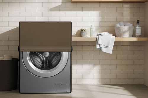 Image of Stylista Washing Machine Cover Compatible for IFB 6.5 Kg Fully-Automatic Front Loading Elena ZX Beige Solid
