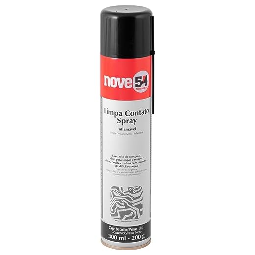 Nove54, Limpa Contato Spray 300 Ml/200 G Inflamável.