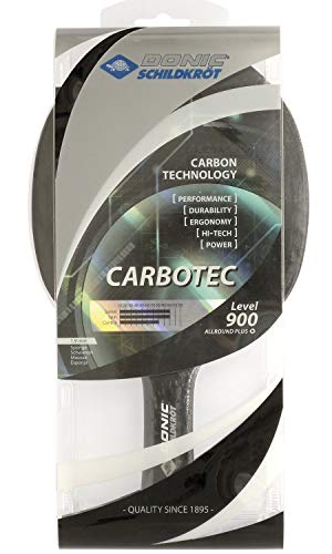 Image of Donic 1200075 Carbotec 900 Table Tennis Bat (Colour May Vary) & Wooden Case with Cover Table Tennis Cover (Colour May Vary) Combo