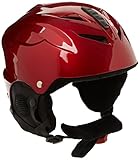 Lucky Bums Kids Snow Sport Helmet with Fleece Liner, Red, Medium/Large