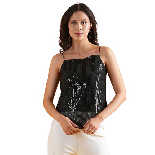 Image of Globus Women's Embellished Regular Fit Top (WPGBECOMKTOP3812-DUSTYPINK Dusty Pink