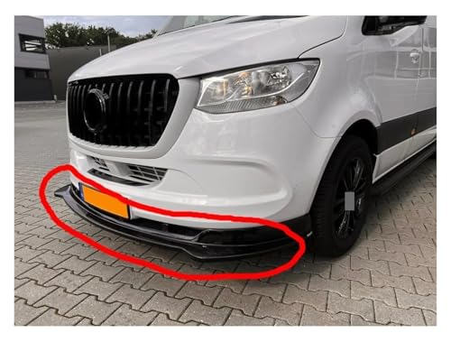 Diffuseur pare-chocs avant Benz Sprinter W907 finition premium noir - 6