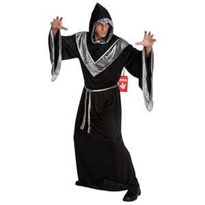 Morph Zauberer Kostüm Herren, Gandalf Kostüm Herren, Zauberer Umhang Erwachsene, Magier Erwachsene, Dumbledore, Merlin Umhang - XXL