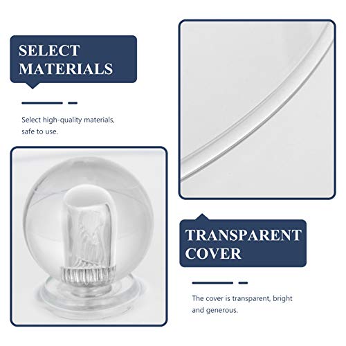 Doitool Plastic Food Dome Cake Stand Dome With Handle- 9In Round Clear Cake Serving Dome- Decorative Cake Cover Cake Lid For Cake, Cupcake, Cheese Wedding Decoration Dessert Cake Cover Display #TOP3