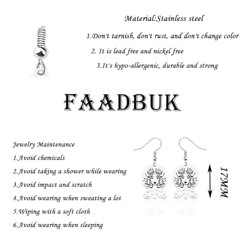 FAADBUK Madame Leota inspired Gift Madame Leota Earrings Haunted Horror Movie fandom Gift2