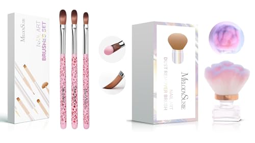 Set de 3 Pinceles para Uñas MelodySusie Acrílico miniatura 1