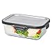 SILBERTHAL Pojemnik na żywność szklany – pokrywka ze stali nierdzewnej – hermetyczny – 1 l dostępny również jako zestaw