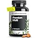 Premium Multivitamin – 180 hochdosierte Komplex-Kapseln – wertvolle Vitamine A-Z – Premium-Rohstoffe – mit Bioaktiv-Formen – ohne unnötige Zusätze – in Deutschland produziert & laborgeprüft