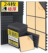 Amazon | AUSLET 24枚 吸音材 接着剤付き 防音シート 粘着性遮音材