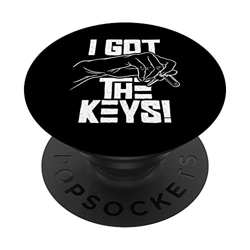 I Got The Keys Homeowner Home Landlord House PopSockets Swappable PopGrip, Black
