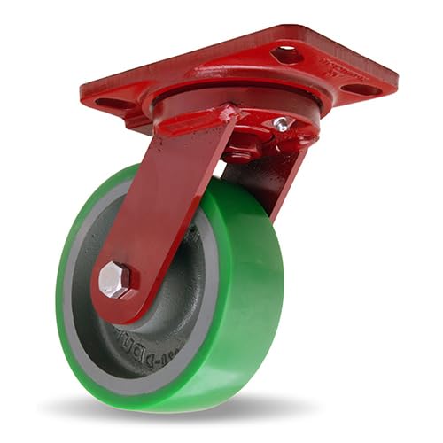 6" x 2" Hamilton S-HS-6DB HS Swivel Caster, Duralast® Wheel, 1,200 lb. Capacity