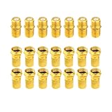 F Stecker Koaxialkabel Verbinder, Sat Kabel Verbinder, Adapter Satellitenkabel, Gummidichtung Antennenkabel Verbinder, 7 F81-Kabelköpfe Und 14 RG6F-Steckverbinder