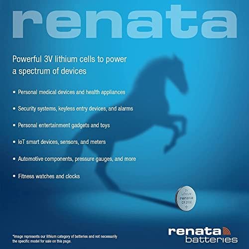 Compatible Battery for Renata Original 100% 3v CR 2430 Cable Fresh Stock Swiss Made Type C Coin Battery (Pack of 2)