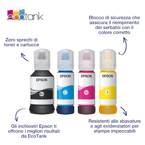 Epson Bouteille d'encre authentique noire EcoTank 113, 127 ml