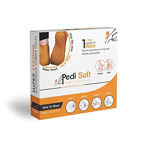 sejvansejvan Anti Crack Full Length Foot Protector Moisturizing Socks For Foot-Care And Heel Cracks, Socks For Cracked Feet, Heel Pad For Heel Pain, Anti Crack Heel Socks (Size-Medium)(7-8-9) - Brown