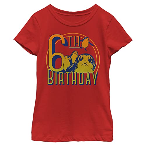 T-shirt Star Wars fille pour anniversaire avec motif Porgs